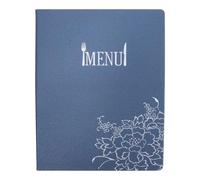 Veemoon Restaurant Menu Book Cover - Waterproof Menu Protector - Blank Notebook Recipe Book Holder Folder for Cafes Bars and Hotels
