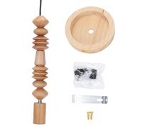 Veemoon Retro Beaded Chandelier - Crystal Glass Ceiling Light Fixture for Farmhouse, Living Room, Dining Room & Restaurant Lighting Vintage Industrial Pendant Lamp with Rustic Home Decor