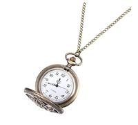 Veemoon Retro Pocket Watch Vintage Classic Delicate Zinc Alloy Quartz with Long Chain Decoration for Clothing Golden Hollowed-Out Design for Formal Occasions