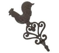 Veemoon Retro Rooster Cast Iron Wall Hook, Heavy Duty Wall-Mounted Coat and Towel Hanging Hook for Bathroom Kitchen Bedroom, Vintage Metal Wall Hanger for Clothes Storage