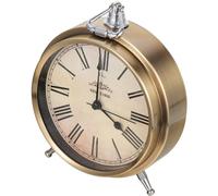 Veemoon Retro Table Clock Decor 1 Battery Operated Precise Time Glass Metal Alarm Clock for Dining Room and Study Room Silent Movement for People Who Need Complete Silence When Sleeping