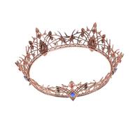 Veemoon Retro Tiara for Wedding Baroque Style Hair Band Goth Headpiece Queen’s Regal Costume Hair Accessories
