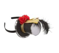 Veemoon Retro Top Hat Headband Women Party Accessory Ladies Hair Band Festival Masquerade Hat Carnival Headwear