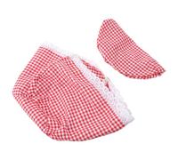 Veemoon Reusable Cotton Bread Proofing Basket Liner Cloth, Plaid Pattern Dough Cover for Sourdough and Homemade Loaves, Small 25Cm Banneton Basket Insert for Baking and Storage