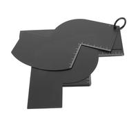 Veemoon Reusable Hair Shaper Card with Measurement Ruler Precision Beard Guide and Hairline Cutting Template for Barbers Hair Fade and Line Up Tool Kit for Men S Styling and Haircut Design