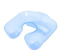 Veemoon Reusable Plastic Hair Dyeing Neck Rest Tray with Neck Support for Hairdressing and DIY at Home Blue Hair Washing Tray for Sink