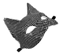 Veemoon Rhinestone for Women Half-face Masquerade Cosplay Mask Halloween Carnival Mask with Crystals for Dancing Party and Outdoor Use