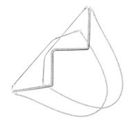 Veemoon Rhinestone Half Frame for Women Vintage Steampunk Eyeglasses Chain Decorative Chain