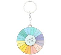 Veemoon Rotating Roulette Wheel Keychain Pendant with, Metal Purse Hanging Charm for Handbag Decoration, Novelty Decision-maker Accessory for Women’s Keyrings