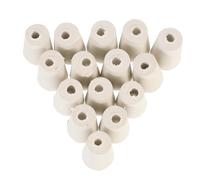 Veemoon Rubber Stoppers Easy to Pull and Remove Sealing Plugs for Glass Bottles and Tubes 15pcs Made of Safe White Rubber for Scientific Research and Experiments
