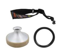 Veemoon Saxophone Three-piece Set Including Neck Strap and Ring Mute Lightweight Nylon and Aluminum Alloy Materials Protects Saxophone from Collision and Beginners Random Color