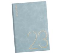 Veemoon Schedule Planning Notebook Blue Cover Date Notepad Work Calendar Appointment Organizer for Office School Students with Weekly Monthly Plan Pages