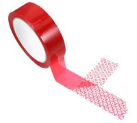 Veemoon Security Packaging Tape Packaging Tape Tamper Evident Red PET 1 Roll for Secure Shipping Evidence Box Use