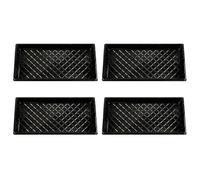 Veemoon Seedling Tray 4-Pack Hydroponic Nursery Trays for Home Vegetable Gardening Microgreens Sprouter Planting Trays with Root Growth Support