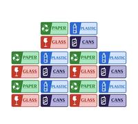 Veemoon Self-Adhesive Recycling Stickers for Trash Bins 20pcs Waste Sorting Labels for Kitchen Office Apartment Hotel Use