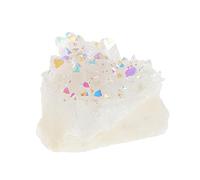 Veemoon Seven Color Raw Quartz Crystal Cluster Stones for Office Home Yoga DIY Crafts Gemstone Mineral Specimen for Student Teaching Air Cleansing Decorative Tabletop