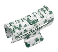Veemoon Shamrock Claw Clip Hair Accessory for Patrick's Day Decorative Clover Hair Clip for Holiday Celebrations