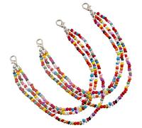 Veemoon Shoe Charm Chain Unique Chic with Rice Bead and Alloy Material 1 Pair Bohemian Multi-Layer Shoe Accessories Long Serving Life for Women for Birthday and Proms