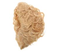 Veemoon Short Curly Wig for Women Real Human Hair Natural Wave Style for Party Cosplay Fluffy Layered Afro Wig Blonde Honey