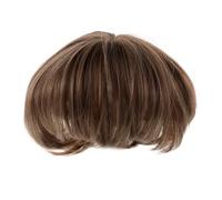 Veemoon Short Synthetic Hair Piece for Women Thinning Hair Chic Volumizing Top Hairpiece with Gray Coverage High Temperature Fiber Wig for Natural Look and Comfortable All Day Wear