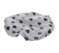 Veemoon Shower Cap Heart-shaped Waterproof for Women Adjustable Large with Double-layer Satin and Peva Material, Elastic Design to Prevent Slipping Fashionable Bath Cap for Thick