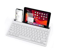 Veemoon Silent Wireless Rechargeable Keyboard for Mobile Phone and Tablet Ergonomic Design Portable for Home Office Use