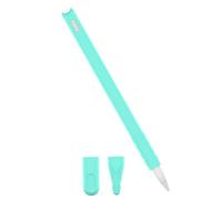 Veemoon Silicone Case Protective Pouch and Nib Covers Set for 2nd Generation Stylus Pen, Mint Green Thin Silicone Sleeve Stylus Pen Cap Protector for Artists and Students