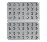 Veemoon Silicone Chocolate Moulds Creative Stone Shape Candy Molds 2pcs with 28 Cavity Pebble Rock Shape, Easy Unmolding and Compact Design for Baking and Kitchen Use