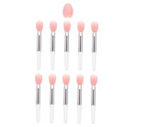 Veemoon Silicone Lip Brush with Applicator for Makeup Soft Lip Scrub Brush and Lipstick Applicator Tool Travel Friendly for Home Professional Use