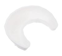 Veemoon Silicone Moon Shape Cake Mold Large Diamond Crescent Mousse Dessert Baking Pan White Non-Stick Specialty Bakeware for Home Kitchen