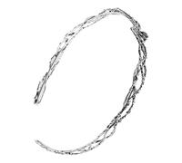 Veemoon Silver Large round Rhinestone Bridal Crown Headband, Alloy Princess Tiara for Women, Gothic Medieval Party Headdress, Wedding and Cosplay Hair Accessory