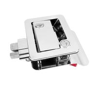 Veemoon Silver Rv Door Lock Replacement with Zinc Alloy Sturdy Waterproof Latch, Double Opening Mechanism for Caravan and Camper Doors, for Outdoor Camping and Remote Locations