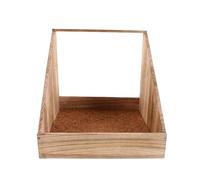 Veemoon Single Compartment Hens Nesting Box - Chicken Coop Accessories - Wood Nesting Boxes - Big Duty Laying Holder for Duck and Poultry 33x34.5x32cm