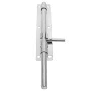 Veemoon Sliding Door Latch Slide Latch Stainless Steel Heavy Duty for Inside Door and Sheds Silver 10X1.4X0.6In