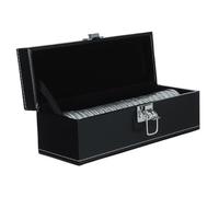 Veemoon Slot Lockable Coin Storage Box Airtight Coin Slab Case Organizer for Collectible Tokens and Medal Display for Numismatists