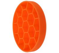 Veemoon Slow Feeder Dog Bowl for Feeding Safety and Indigestion Prevention Silicone with Suction Base Slow Feeding Plate Orange Suitable for Wet and Dry Food Diets for Pets