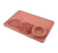 Veemoon Slow Feeder Pet Feeding Tool Licking Mat Silicone for Dogs and Cats Non-slip with Suction Cup for Training Pets to Eat Food Slowly and Calming