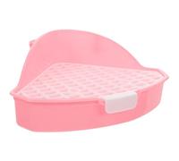 Veemoon Small Animal and Lightweight Plastic Material for Guinea Pigs and Puppies Litter Box with Compact Design a Corner Bunny Litter Tray and Pet Potty for Kitchen or Porch Use