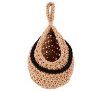 Veemoon Small Animal Cage Hanging Hammock Bed Black-Edged Mini Mesh Pocket, Cotton Guinea Pig Hideout and Rat Cage Accessory for Warm Cozy Small Pets