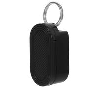 Veemoon Small Case Magnetic Pill Box with Keyring, Black Plastic Travel Pill Organizer for Vitamins Medicine, Sturdy Materials Long Serving Life Sturdy Key Organizer Keychain