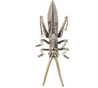 Veemoon Small Copper Craft Tea Pet Figurine Locust Ornament Indoor Desktop Decor for Office and Home Kung Fu Tea Set Accessory