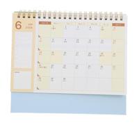 Veemoon Small Desktop Calendar Standing Flip Planner Organizer Habit Tracker for Office Home Daily Scheduling and Yearly Goal Planning