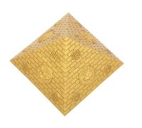 Veemoon Small Egyptian Pyramid Sculpture 9cm Resin Figurine Ancient Egypt Architecture Model Miniature Statue for Home Desk and Bookshelf Decoration