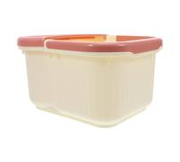 Veemoon Small Milk White Foot Soaking Tub for Home Use Insulated Foot Soak Basin with Massage Function Pedicure Spa Bath Bucket for Men and Women