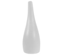 Veemoon Small White Ceramic Water Drop Vase for Dry Flower Arrangement, DIY Desktop Vase Ornament for Home and Office Décor