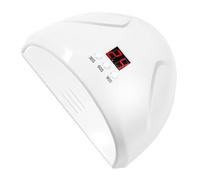 Veemoon Smart Sensing Nail Dryer LED UV Lamp with LEDs Digital Timer Display Automatic Sensor for Gel Polish Curing Even Heat Distribution White Manicure Tool for Home and Salon Use