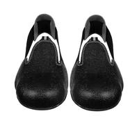 Veemoon Smashing Leather Safety Overshoes with Steel Toe Slip Resistant Labor Protective Shoe Covers for Workplace and Industrial Use Fit Cow Leather Safety Toes Protection Black