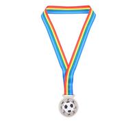 Veemoon Soccer Medals for Kids, Silver Award Medals With Neck Ribbons