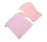 Veemoon Soft Pink Glider Carrier Set with Glider Cuddle Bag and Anti Bite Calming Mitten, Easy to Carry Cloth Pet Pouch for Travel and Home Use with Fuzzy Surface