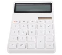 Veemoon Solar Dual Power Basic Desktop Calculator for Students and Simple Button Design for School Office and Home Use Professional Tool for Accounting and Learning
